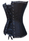 Preview: leather corset black