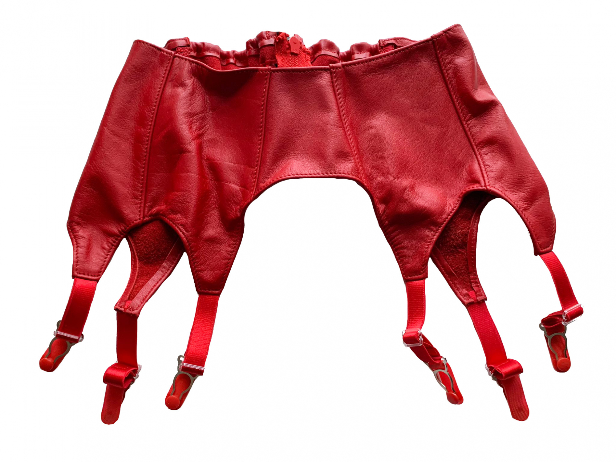 roter strumpfhalter