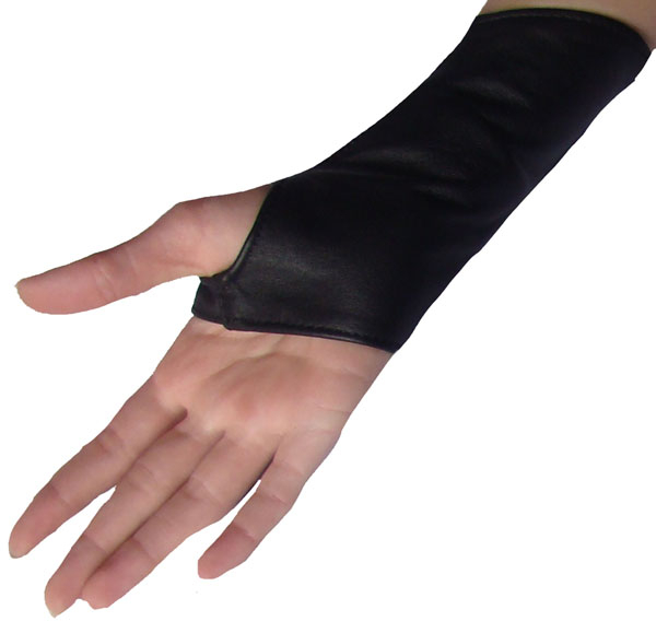 Kurze Nappa Leder Damen Armstulpen Handschuhe fingerfrei mit Reißverschluss Ledapol 5266