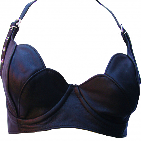 Cyber Blüten Schalen BH Leder Vollbrust Bra Ledapol 5609